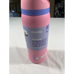 Owala FreeSip Water Bottle Unisex 32oz Pink NEW Insulated Stainless Steel